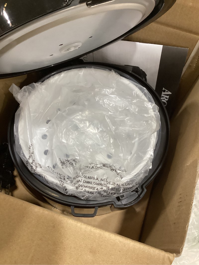 Condition photo showing Good Condition for AROMA Digital Rice Cooker, 4-Cup (Uncooked) / 8-Cup (Cooked), Steamer, Grain Cooker, Multicooker, 2 Qt, Stainless Steel Exterior, ARC-914SBD 4 Cup Uncooked / 8 Cup Cooked