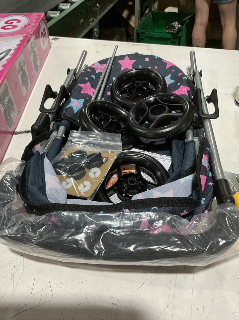 Condition photo showing Good Condition for bayer doll stroller pram starter with adjustable handle, foldable design, canopy & storage basket for 18 inch dolls