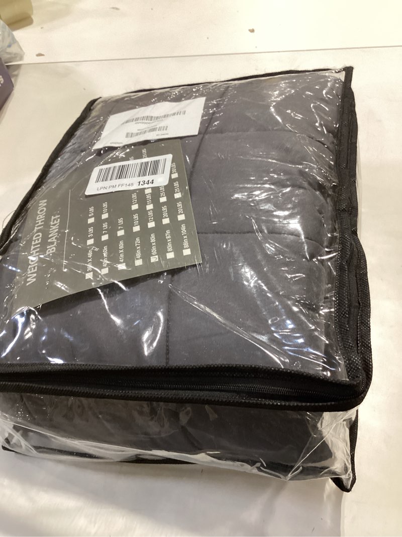 Condition photo showing Good Condition for Weighted Blanket 15lbs 60"x80", Weighted Blankets for Adults, Cooling Weighted Blanket for Sleeping, Machine Washable Soft & Breathable All-Season Comfort & Premium Glass Beads(60" x 80" 15 lbs)