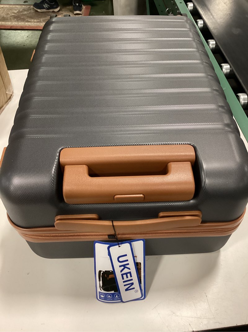 Condition photo showing Good Condition for UKEIN Luggage Sets 3 Piece, Carry On Luggage 20In With Spinner Wheels,PC Hardside Suitcase Set with TSA Lock,Durable Carry On Suitcase With Travel Backpack for Men (Grey, 3 piece set (20inch))