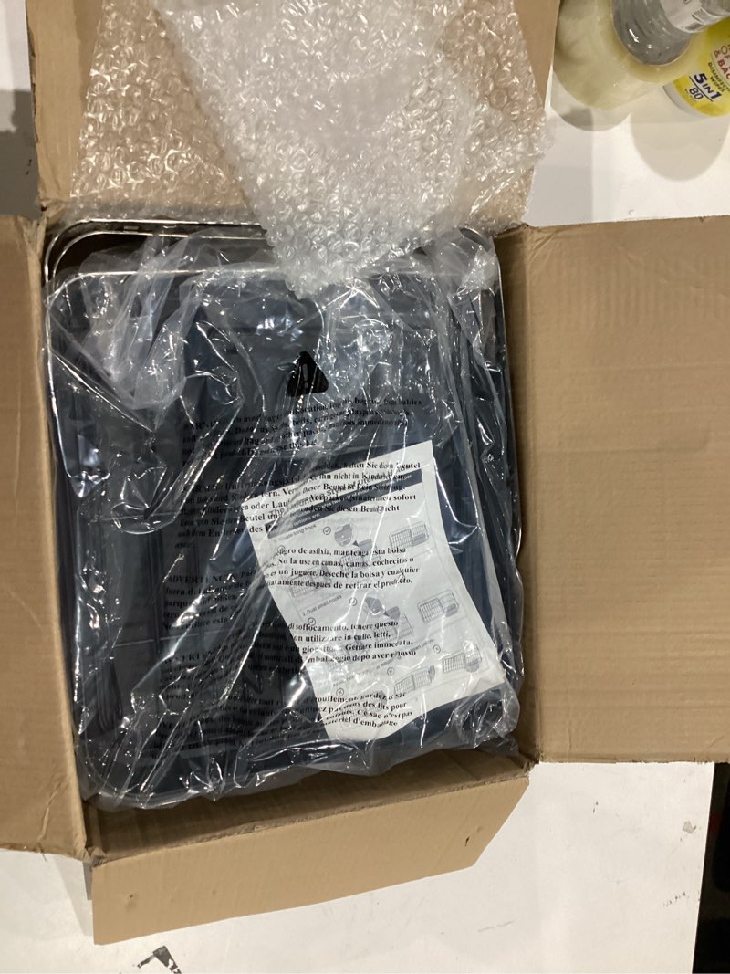 Condition photo showing Good Condition for SNTD Dish Drying Rack, Expandable Dish Rack for Kitchen Counter, Stainless Steel Dish Drainer with Drainboard Set and Utensil Holder (Black)