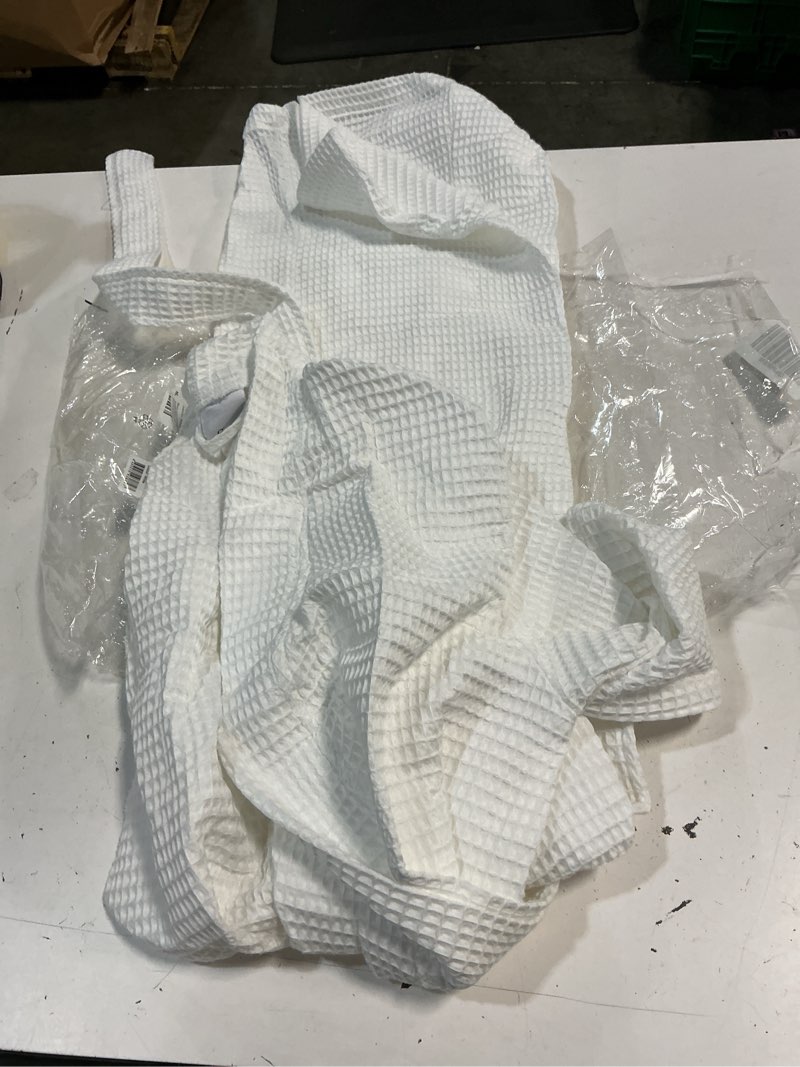 Condition photo showing Good Condition for quince organic turkish waffle robe long length, s, white