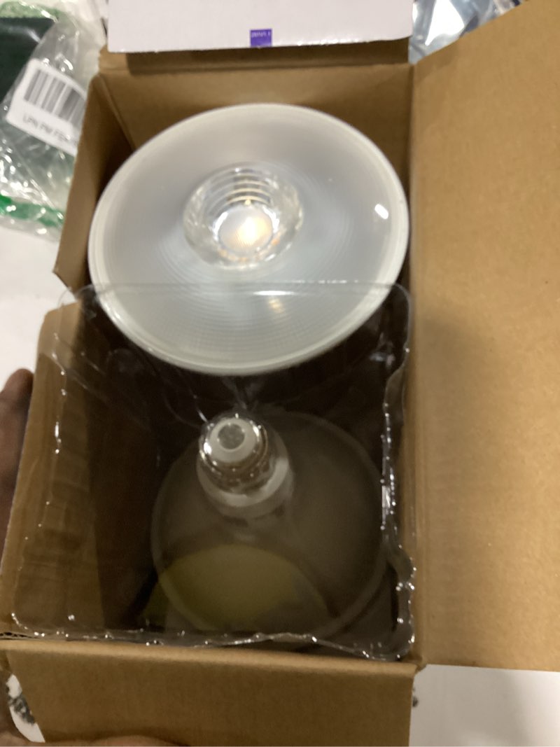Condition photo showing New/Like New for EcoSmart 120-Watt Equivalent PAR38 Dimmable Energy Star Flood LED Light Bulb Bright White (2-Pack)