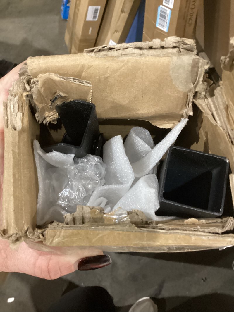 Condition photo showing As Is for 2FT Stair Railing Indoor, Black Metal Wall Mounted Handrail for Stairs, 500lbs Load Capacity Industrial Pipe Hand Rails for Indoor Stairs/Outdoor Use/Home/Loft/Porch/Deck, Rust-Resistant (Iron 2FT)