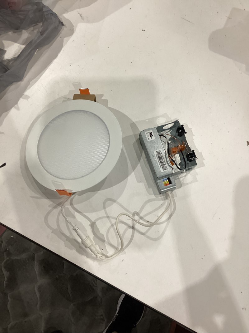 6 in. Adjustable CCT Canless Indoor Integrated LED Recessed Down Light, 5 in. Lens Aperture Size