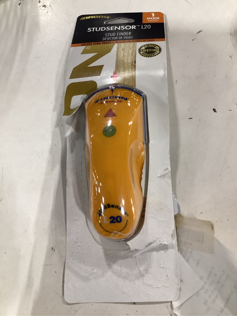 Condition photo showing Good Condition for zircon studsensor l20 stud finder 0.75-in scan depth wood stud finder
