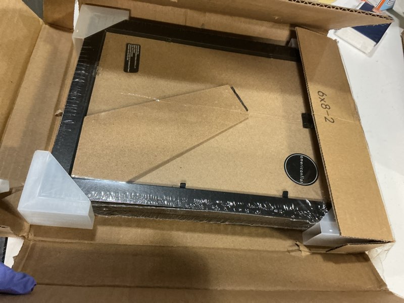 Condition photo showing Good Condition for Americanflat 12x18 Poster Frame with Shatter-Resistant Glass - Set of 2 - Signature Collection - Gallery-Style Frames Made of Engineered Wood - Picture Frames for Wall Display - Black Black 12x18 2 Pack