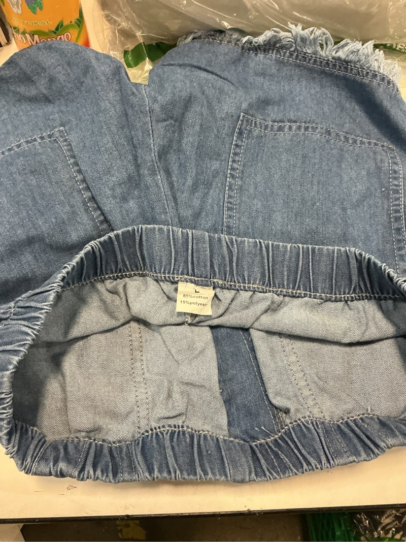 Condition photo showing New/Like New for yocur womens lightweight shorts casual baggy trendy hot pants elastic waist drawstring comfy shorts large a02-dark blue size large