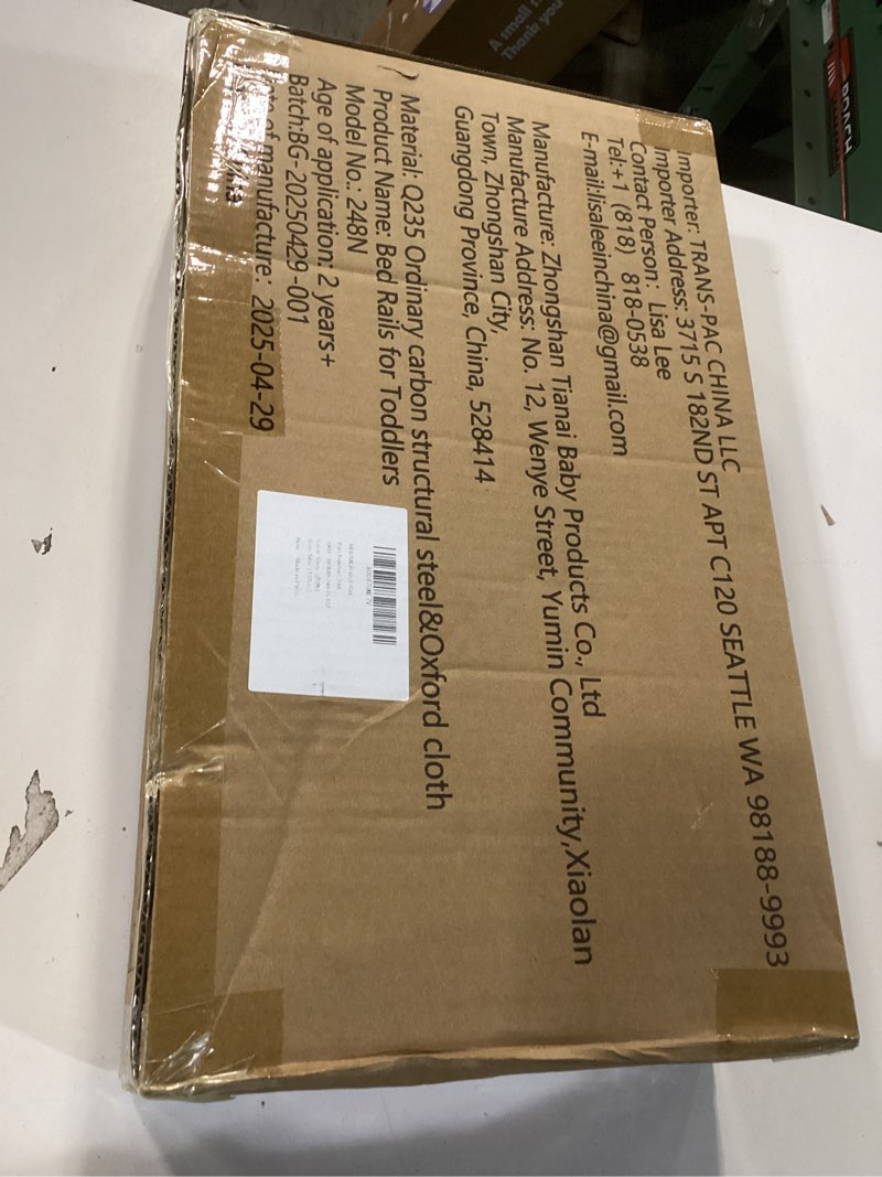 Condition photo showing New/Like New for MHOMER Bed Rail for Toddlers Bed Rail Guard with Steady U-Shape Base Bed Rails for Queen, King, Full, Twin Size Bed for Toddlers,Baby, Kids (Grey,1 Piece, 54") 54in