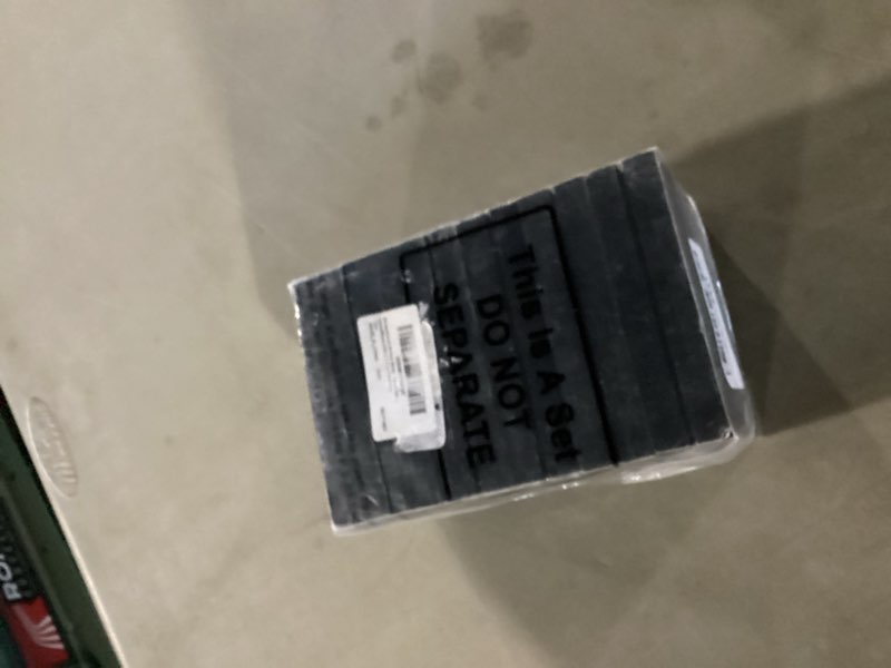 Condition photo showing New/Like New for Zonon 12 Pcs Wood Place Card Holders Wooden Table Number Holder Stands Name for Wedding Party Events Exhibition Decoration Office Restaurant Business (Rectangle,Black,Acrylic 4.6x1.1x1 Inch) Acrylic Black 4.6 x 1.1 x 1 Inch