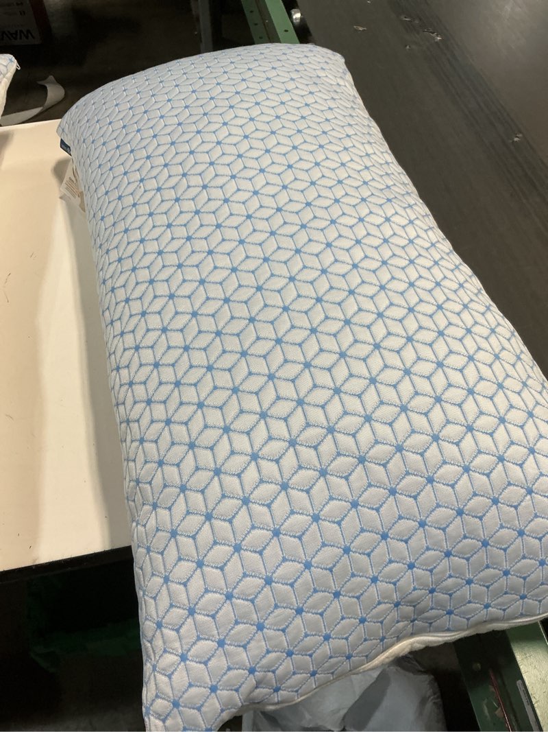 Condition photo showing Good Condition for Bed Pillow King Size 1 Pack, Shredded Memory Foam Pillow Adjustable, Cooling Pillow Soft and Supportive for Side Back Stomach Sleepers King (1 Pack)