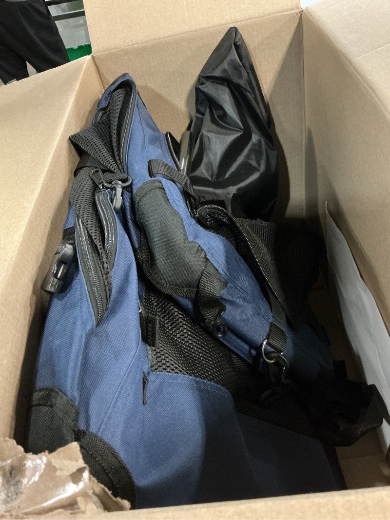 Condition photo showing Good Condition for Cat Carrier Pet Crate Dog Carrier 24"" L x 17"" W x 17"" H Portable Collapsible with Soft Warm Blanket and Carrying Case for Cats & Small/Medium Dogs for Traveling/Indoor and Outdoor, Blue