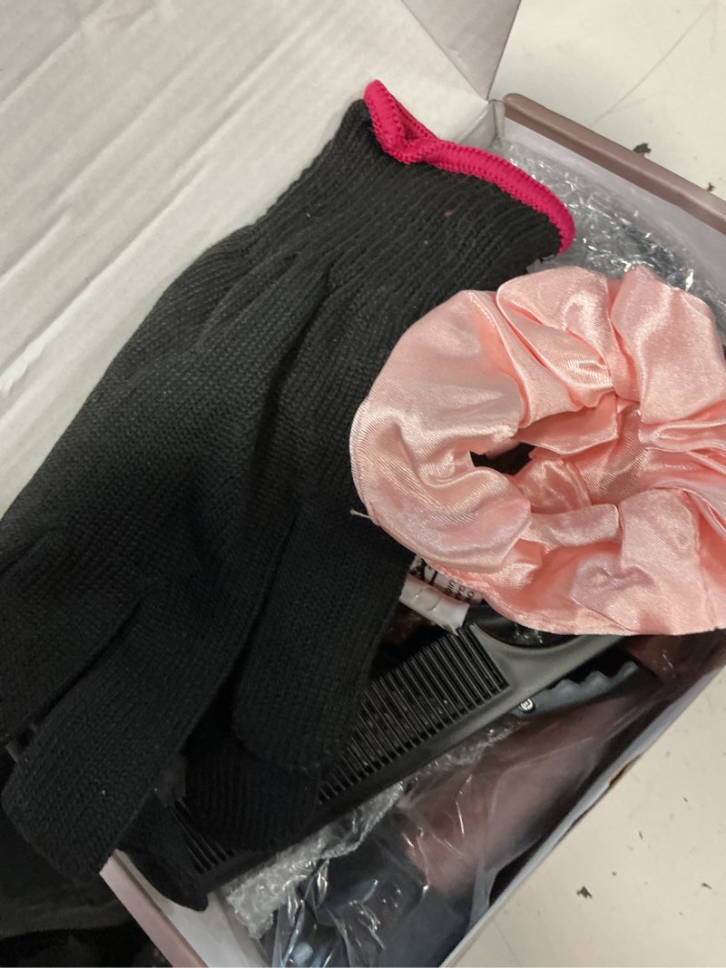 Condition photo showing Good Condition for lopeie 5 in 1 curling iron with thermal brush and 4 interchangeable ceramic barrels(1/2 to 1 1/2 inch), curling wand set with flat iron, fast heating, dual voltage hair curler, mothers day gifts curling iron (1/2"-1 1/2") rose gold