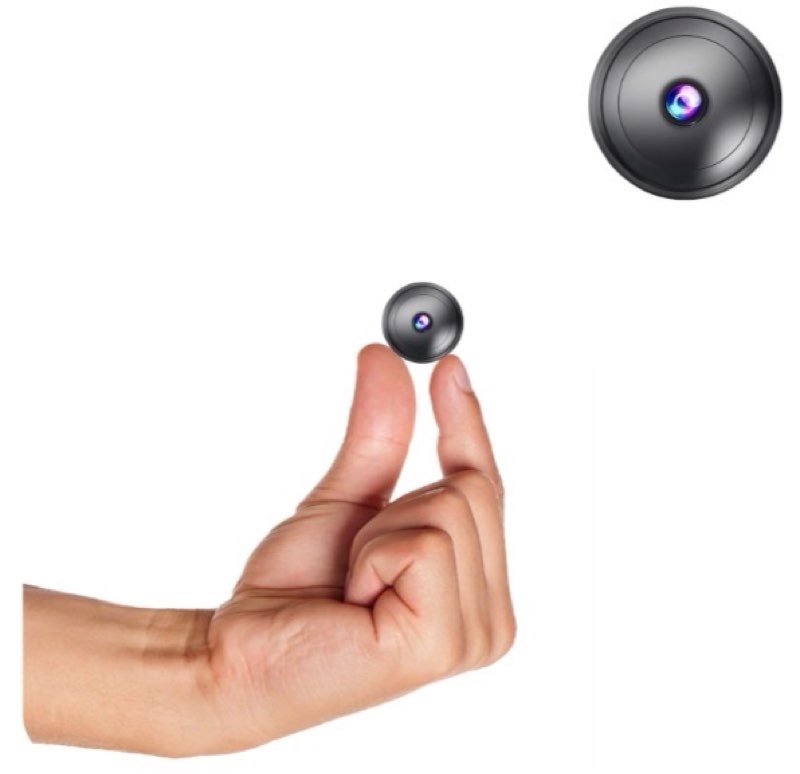 rfawkng 1pcs only 0.9 inch hidden camera with audio/video mini small spy home indoor night vision mo