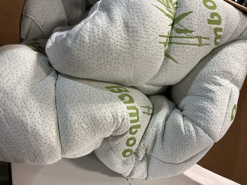 Condition photo showing Good Condition for mattress topper queen size, cooling extra thick breathable viscose made from bamboo mattress pad, soft quilted fitted mattress cover with 1000 gsm down alternative fill (8-21”deep pocket) white queen