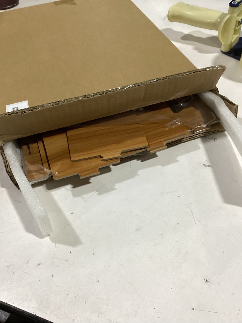Condition photo showing Good Condition for Tapeera 4-Tier Retail Wooden Display Riser - Farmers Market Craft Fair Display Rack - Candle Soap Display Stand for Craft Shows - Wood Countertop Pop Up Shop Display Rack for Tumblers Cupcakes Candy Straight Stand
