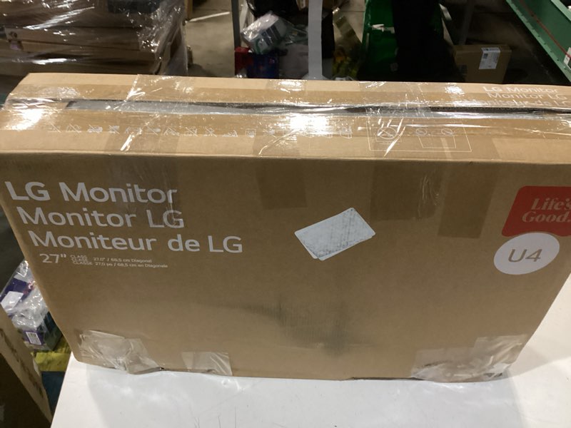 Condition photo showing New/Like New for LG 27U411A-B 27-inch Full HD (1920 x 1080) IPS Computer Monitor, 120Hz, HDR10, Reader Mode, Flicker Safe, HDMI, Slim Stand Base, Black 27 inch