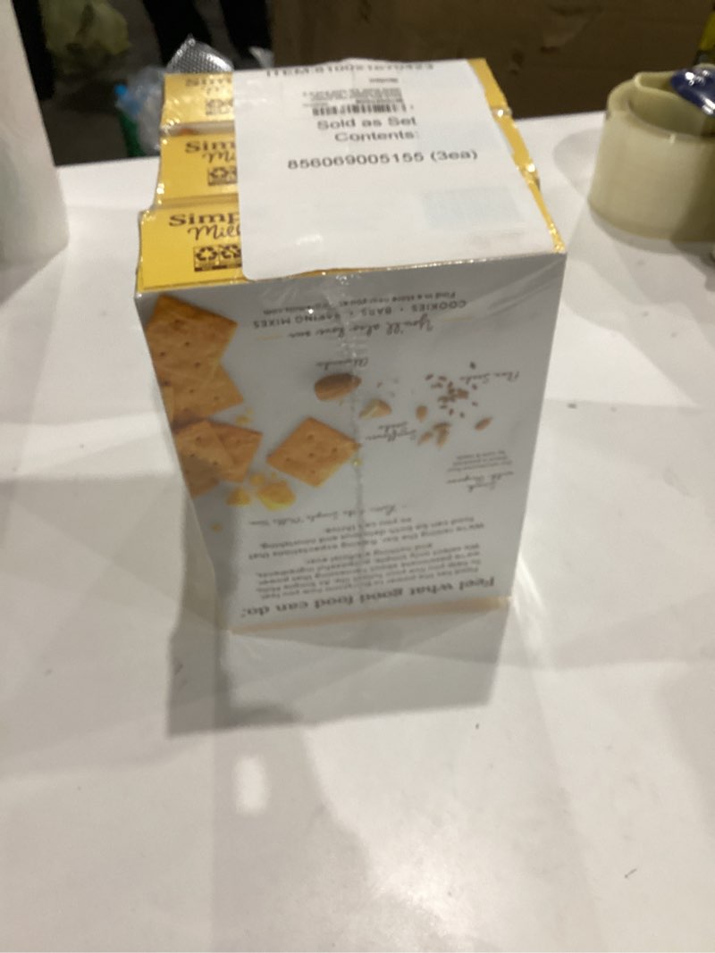 Condition photo showing New/Like New for Simple Mills Almond Flour Crackers, Farmhouse Cheddar - Gluten Free, Healthy Snacks, 4.25 Ounce (Pack of 3) Farmhouse Cheddar 4.25 Ounce (Pack of 3)