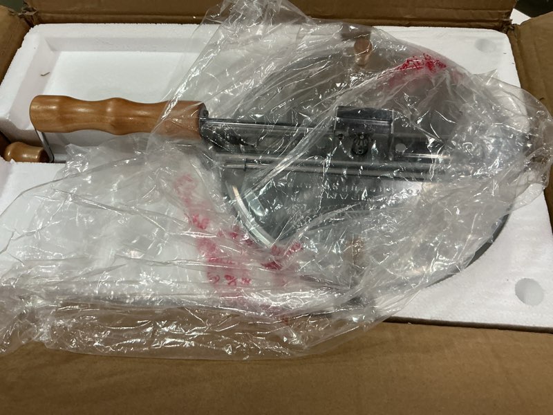 Condition photo showing As Is for Stovetop Popcorn Maker - 6-Quart Aluminum Popcorn Popper with Hand Crank, Vented Lid, and Stir Paddle by Great Northern Popcorn (Silver)