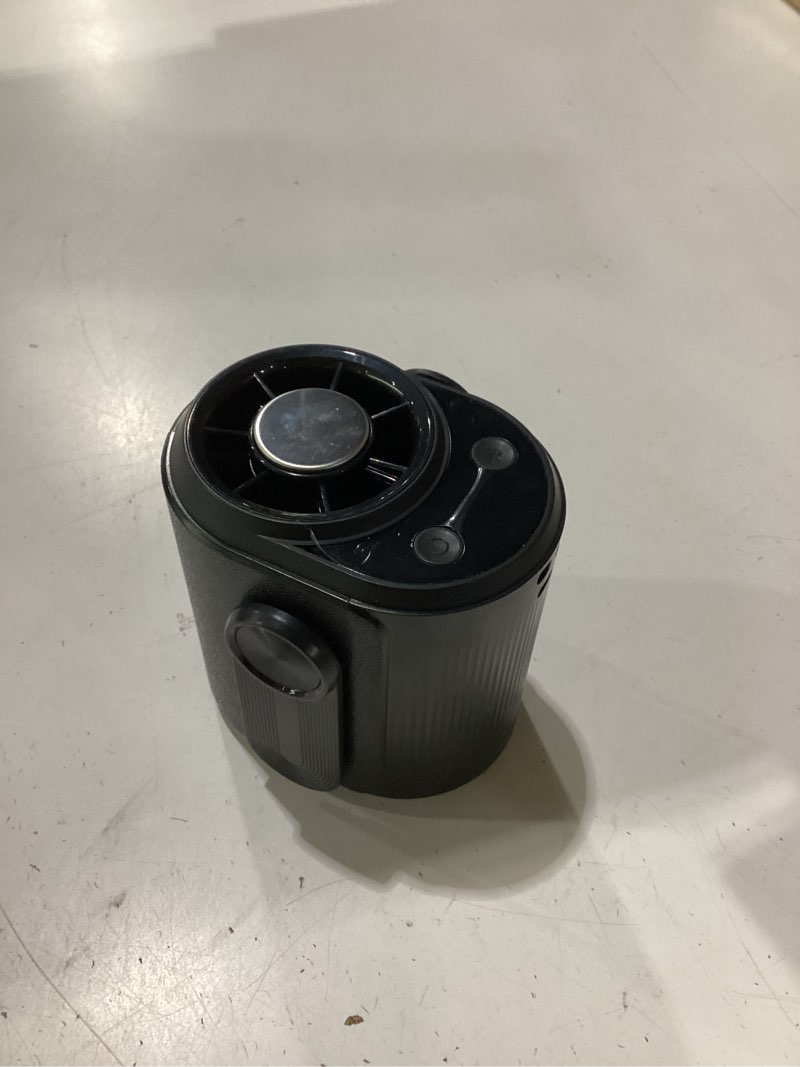 Condition photo showing Good Condition for kimmoo ai portable rechargeable waist fan with ice cooler, 24h max cooling, 100-speed 20000rpm turbo cooling battery personal fan, hands-free shirt/belt/neck fan for work outdoor travel, black light black
