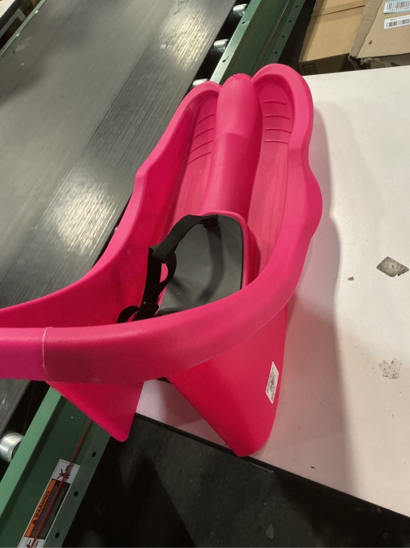 Condition photo showing As Is for Gizmo Riders Baby Rider, Toddler Sled - 3-Point Harness, Anti-Slip Seat, Retractable Tow Strap, Durable Plastic, Ideal for 6 Months to 3 Years, Supports Up to 55 lbs, Winter Fun for Little Ones