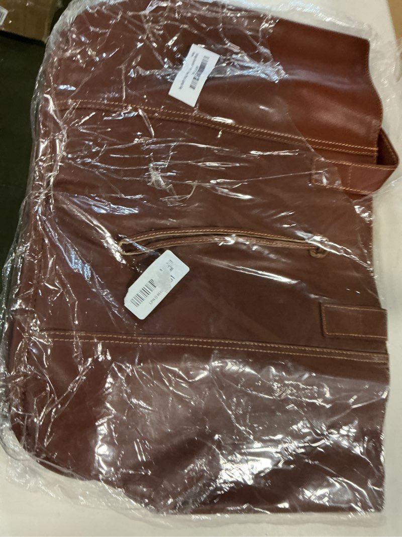 Condition photo showing Good Condition for Vintage Genuine Leather Tote Bag Handbag Shopper Purse Shoulder Bag for Women Office Laptop Bag Brown