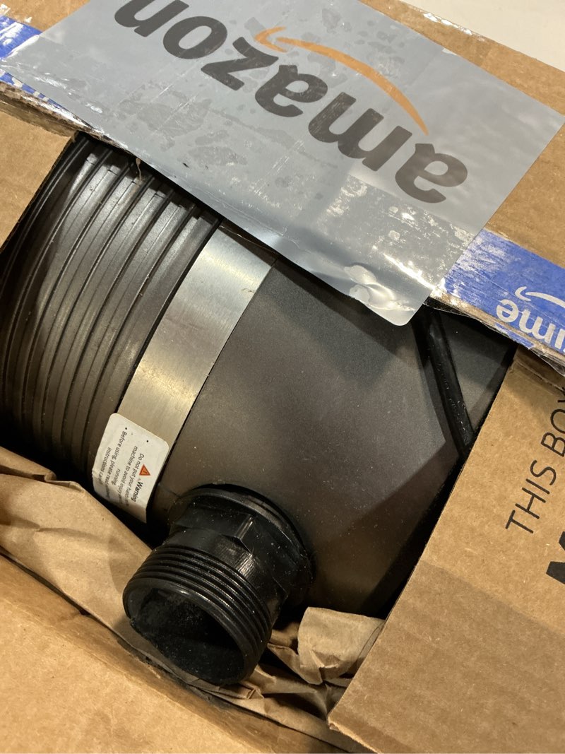 Condition photo showing As Is for Garbage Disposal 1HP, Food Waste Disposal Continuous Feed, Garbage Disposal with Power Cord, Light Gray 1HP Gray