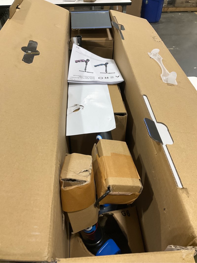 Condition photo showing Good Condition for Aero iSporter Kids Electric Scooter | Hand Acceleraor & LED Lights | Electric scooters for Boys Girls Ages 6-12 | Rubber Deck Mat, Battery Indicator& Adjustable Heights G6-Blue