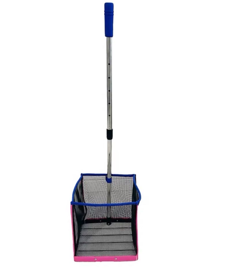 Portable and Foldable Capable of Accommodating 40 Balls PIickleball Picking up Basket Ball Caddy and Net Frame