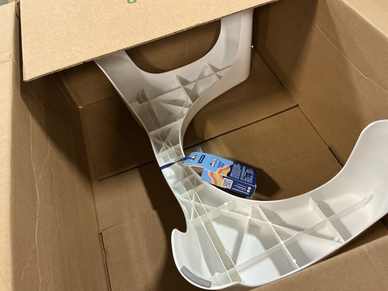 Condition photo showing Good Condition for Squatty Potty Simple Curve Toilet Stool. White