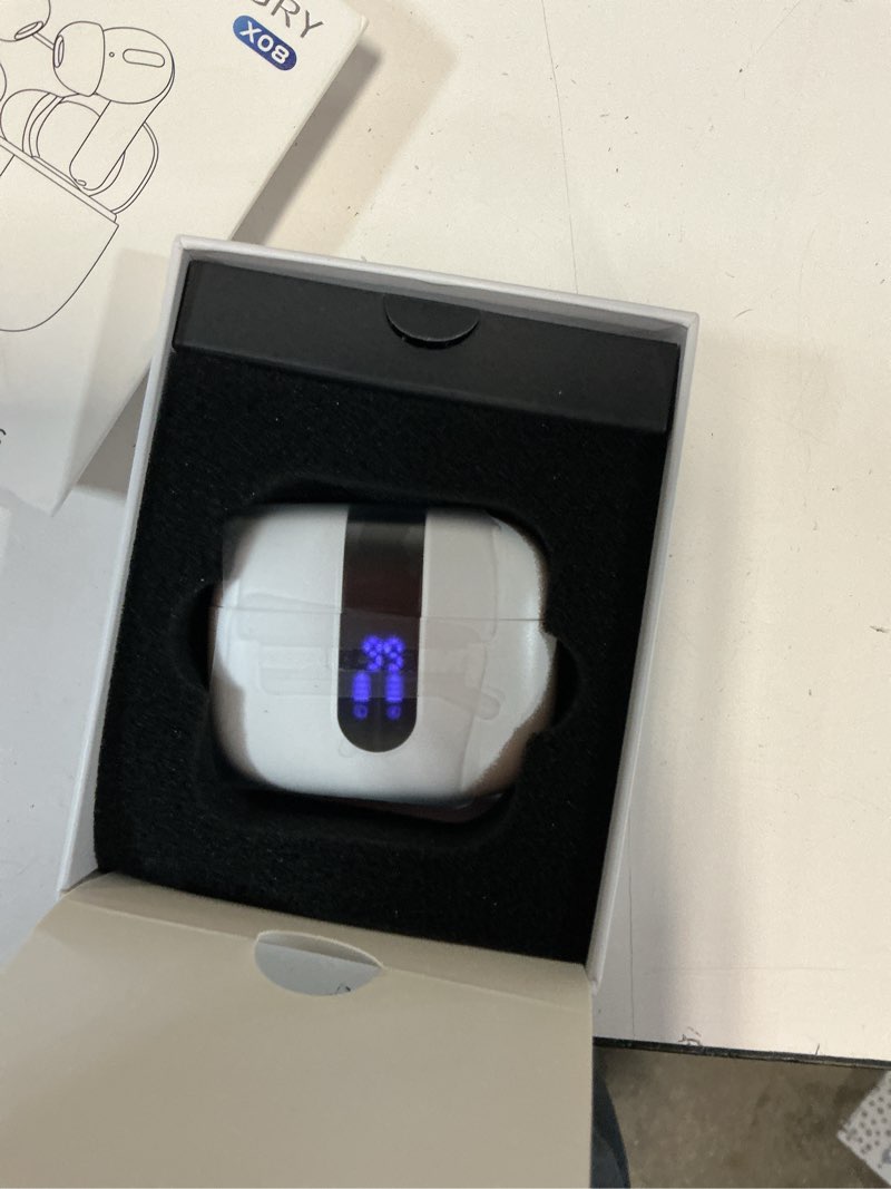 Condition photo showing New/Like New for tagry bluetooth headphones true wireless earbuds 60h playback led power display earphones with wireless charging case ipx5 waterproof in-ear earbuds with mic for tv smart phone computer laptop sports