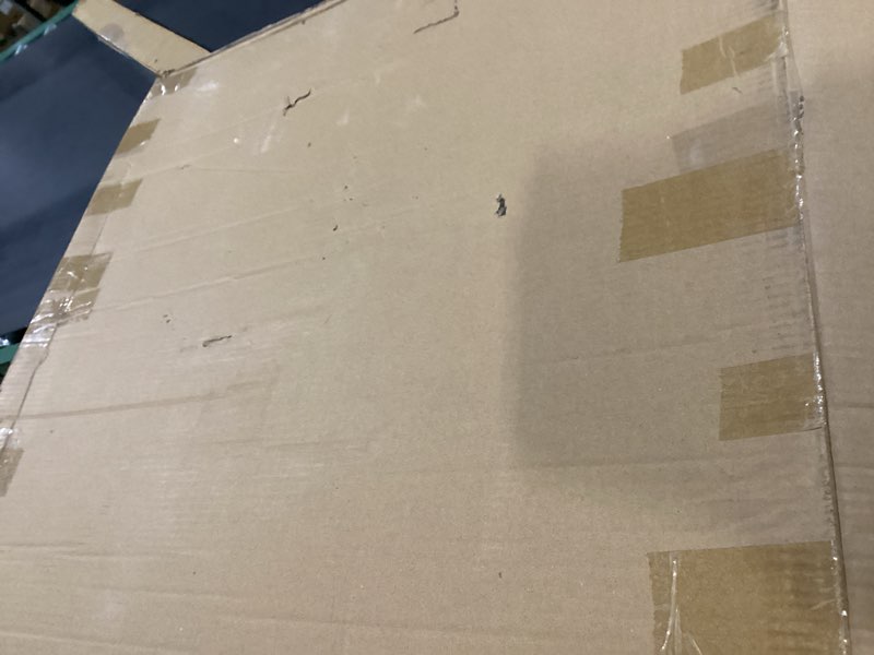 Condition photo showing As Is for 30'' Extra Large Square Wood Tray - Acacia Wood Ottoman Tray with Handles, Rustic Serving Tray for Living Room, Kitchen and Coffee Table, Wooden Trays for Ottoman,Ottoman Table Topper