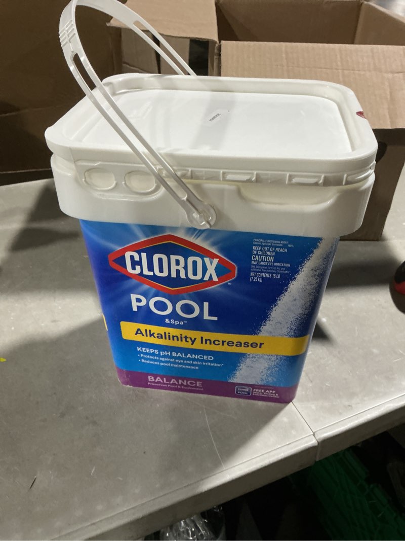 Condition photo showing Good Condition for clorox pool & spa swimming pool alkalinity increaser, keeps ph balanced, 16lb (pack of 1)