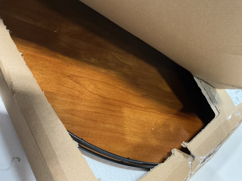 Condition photo showing Good Condition for Farmhouse Oak 21" Lazy Susan Turntable Organizer for Cabinet, Round Wooden Lazy Susan Organization and Storage for Dining Table, Pantry, Kitchen, Countertop, Cupboard,Home Decor, Walnut (21) Walnut 21