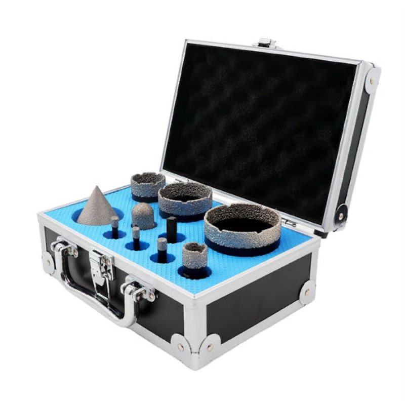 Efficient drilling tools: Diamond Tile Hole Saw Kit 10-Pack Multiple Sizes In Stock