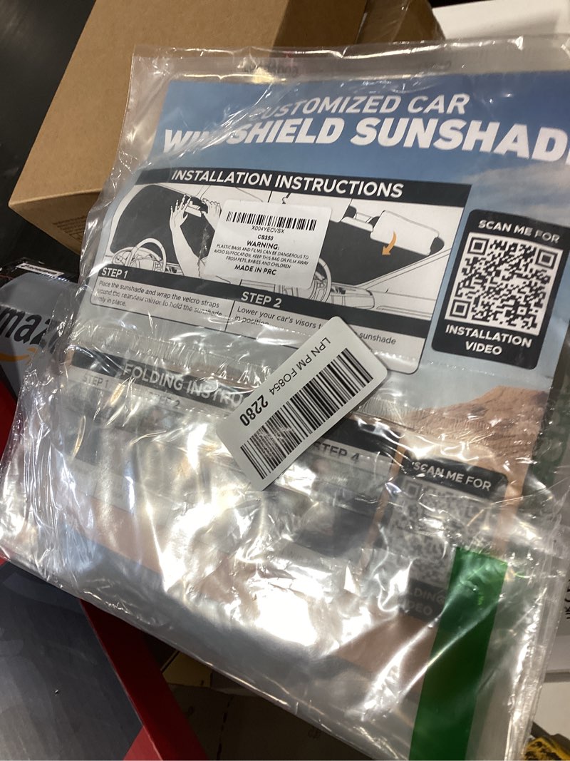 Condition photo showing New/Like New for econour windshield sunshade compatible for mercedes benz glc300 2016-2020 2021 2022, sun visor for front windshield & window sun shade cover, uv heat blocker & protector, car accessories for mercedes benz glc 300 (2016-2022)