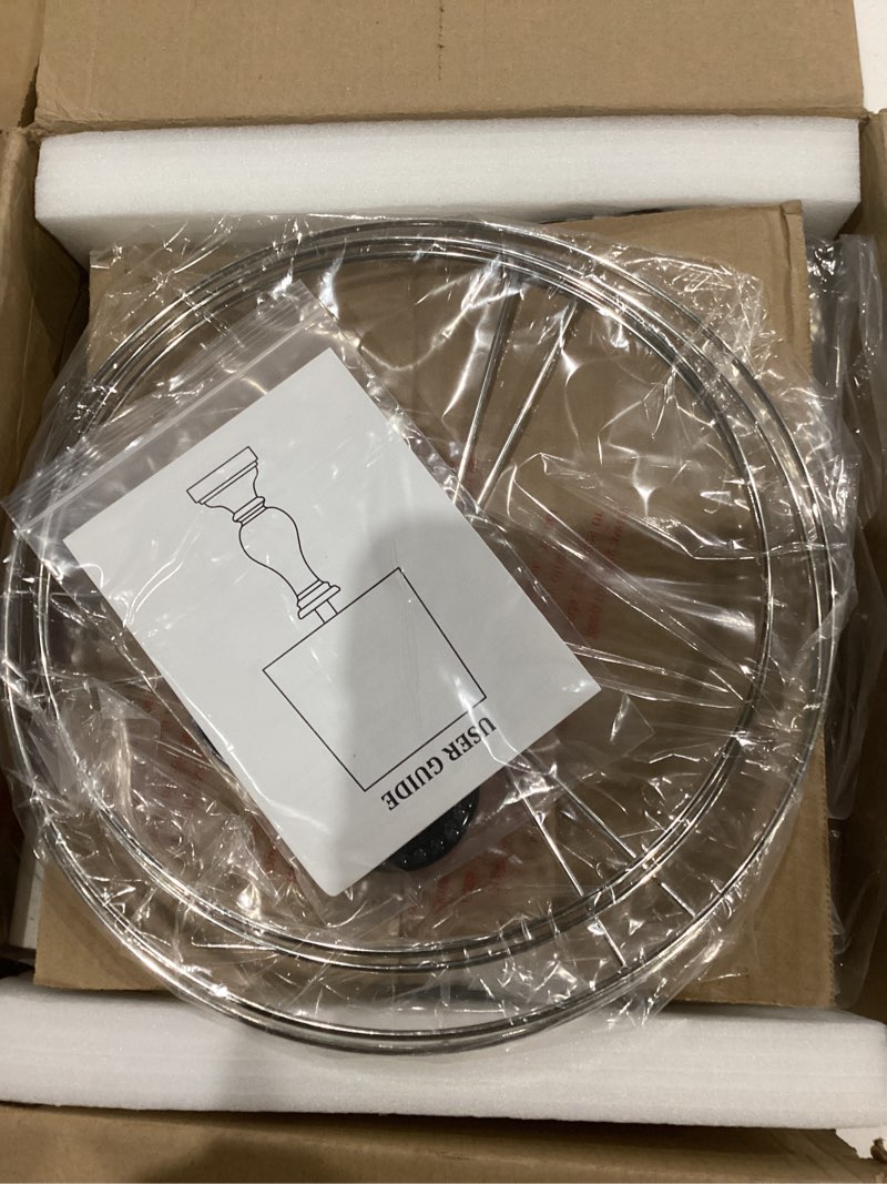 Condition photo showing As Is for Seealle Farmhouse Table Lamps Set of 2 - Rustic Lamp for Bedroom Living Room, 22" Boho Bedside Lamps for Night Stands End Table Office Desk Lamp Nightstand Clearance with Linen Shades(Antique White) B. Antique White