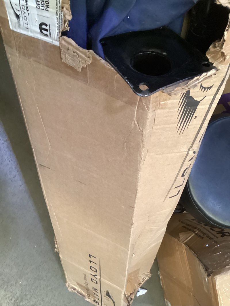 Condition photo showing As Is for Sunnyglade 10Ft Solar LED Outdoor Adjustable Offset Cantilever Hanging Patio Umbrella with Cross Base for Backyard, Garden, Lawn and Garden