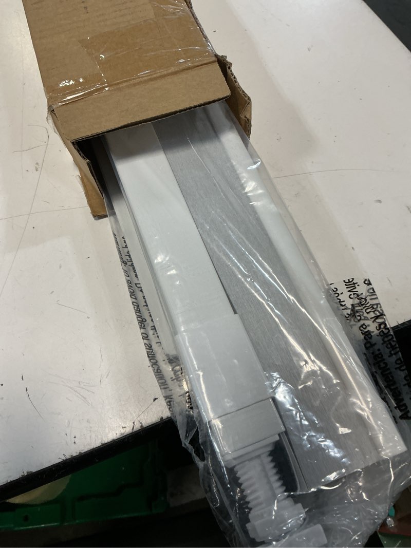 Condition photo showing Good Condition for lazblinds cordless cellular shades, no tools no drill blackout honeycomb shades pleated blinds for windows, 32'' w x 48'' h, silver white blackout-silver white 32'' w × 48'' h