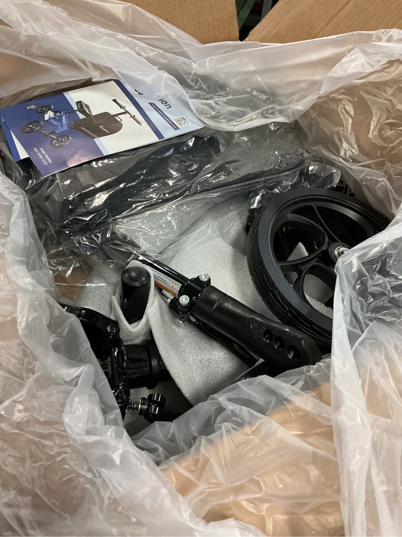 Condition photo showing Good Condition for Economy Knee Scooter, Steerable Knee Walker, Foldable Knee Scooters for Foot Injuries Adult Best Crutches Alternative?Knee Scooter for Adults.(Blacks)