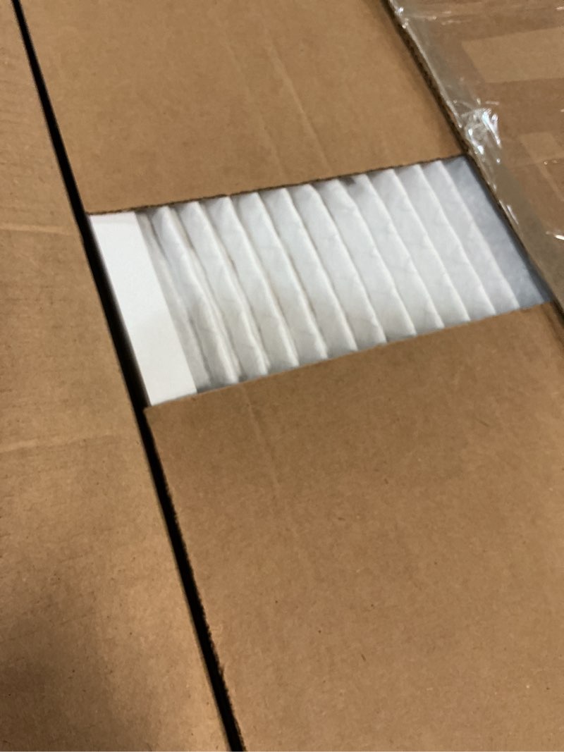 Condition photo showing New/Like New for amazon basics 20x25x1 air filter 6 pack, merv 11 ac furnace filters (actual size: 19.75" x 24.75" x 0.75") 20x25x1 merv 11
