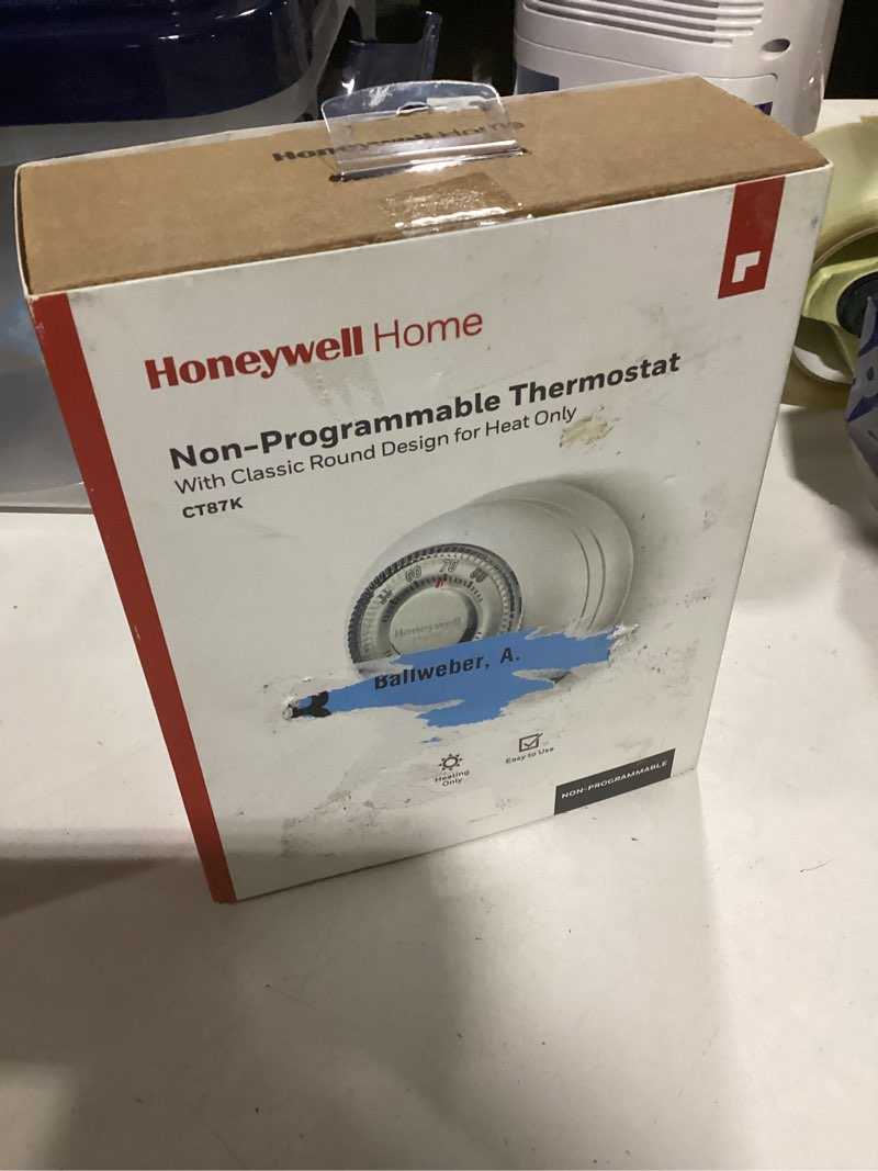 Condition photo showing Good Condition for Honeywell Home Manual Heat Only Thermostat