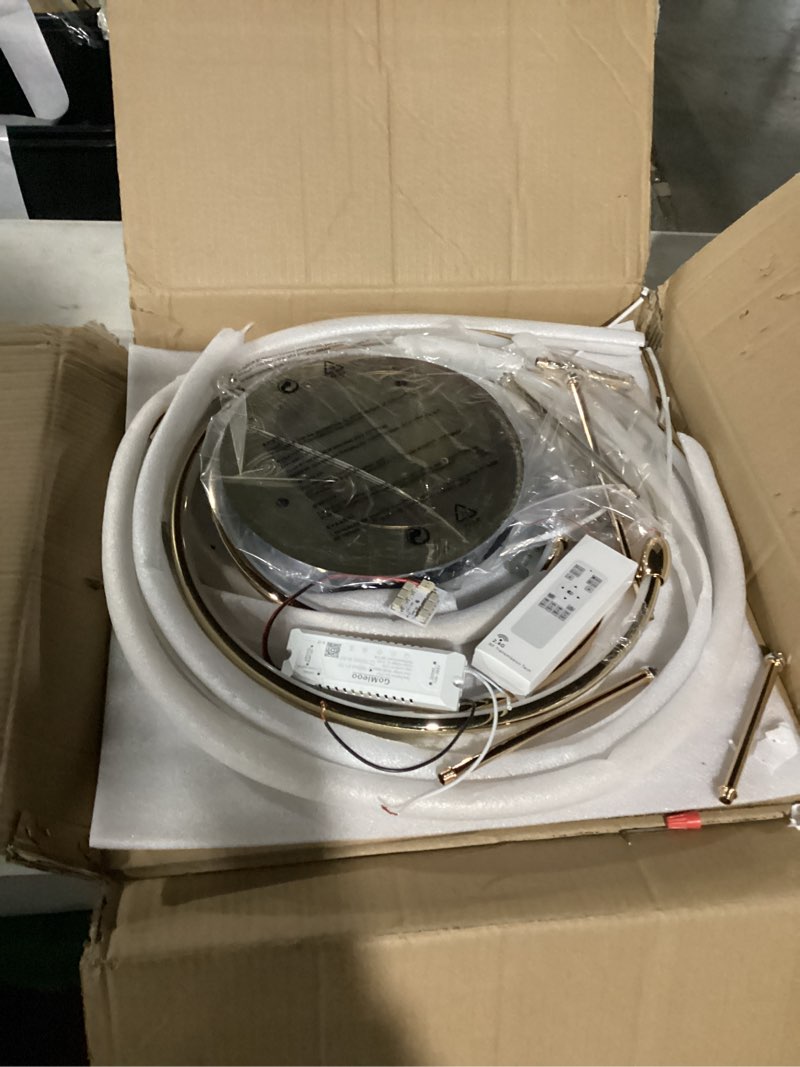 caneoe modern ceiling light fixture,gold dimmable led ceiling light with remote control for living r