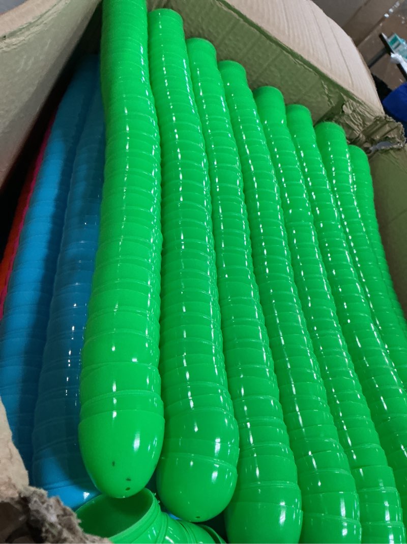 Condition photo showing New/Like New for 2000pcs easter eggs,2.35" assorted bright colors plastic easter eggs for easter hunt,easter themed,decorations,basket stuffers fillers