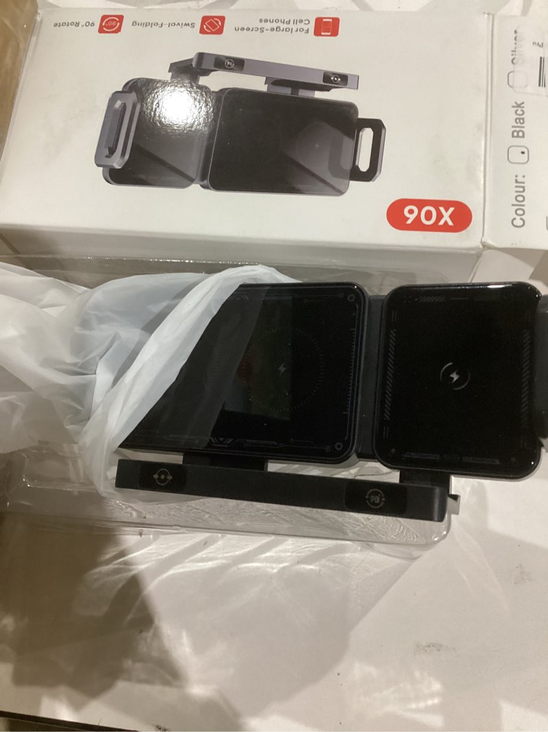 Condition photo showing New/Like New for Wireless Car Charger Mount Holder for Samsung Galaxy Z Fold 7 6 5 4 3 2, Rotatable Air Vent Dual Coils Auto Clamping Fast Charging Phone Holder for iPhone 16 15, Samsung S25, Google Pixel 9 Pro