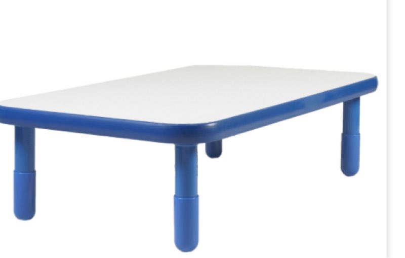 Children's Factory 48"X30" Table - Royal Blue