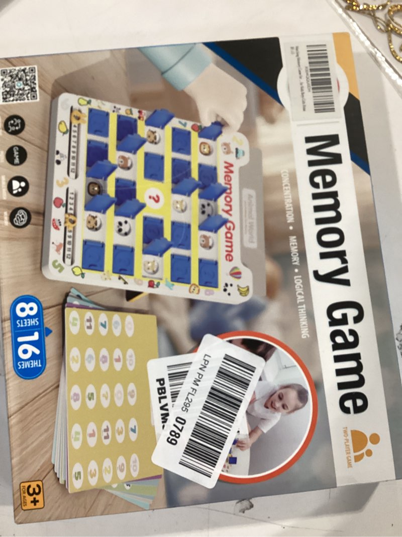 Condition photo showing Good Condition for matching memory game for kids age 3 4 5 6 7 8 year old, travel toy for boys girls, board games for 4-6, road trip essentials for toddler, airplane/ car/ camping activity,christmas birthday gifts
