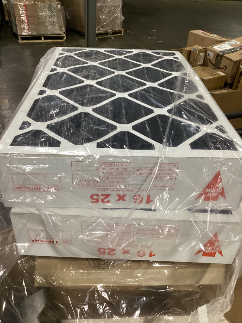 Condition photo showing New/Like New for AIRX FILTERS WICKED CLEAN AIR. 16x25x4 Air Filter Odor Eliminator Carbon Filter MERV 8 Compatible with Honeywell FC100A1029 EXPXXFIL0016 2 Pack