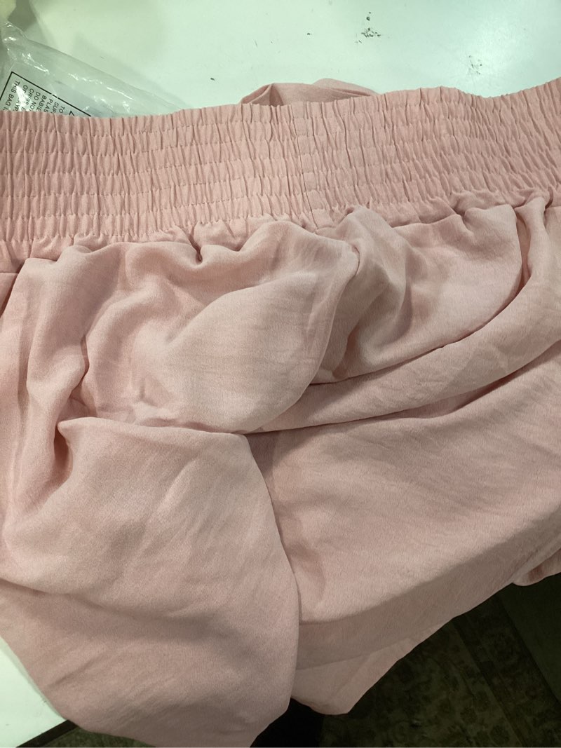 Condition photo showing Good Condition for vdj pants for women wide leg summer high waist casual lounge pant 2025 trendy beach travel cute pink trousers size xl