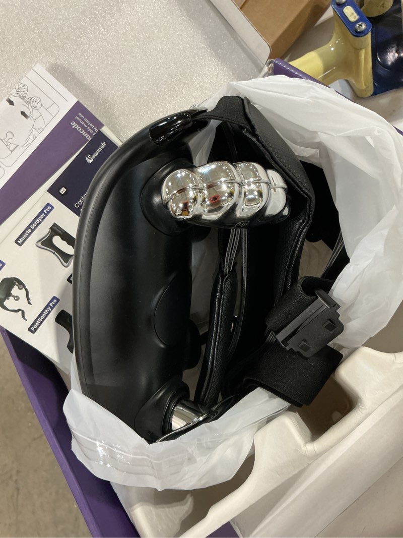 Condition photo showing Good Condition for upgraded neck massager for pain relief deep tissue, cordless neck and shoulder massager with heat, 5 modes deep tissue kneading, portable shiatsu massager for back leg muscles, home office travel use deep-black